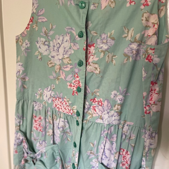 Laura Ashley Mint Floral Jumpsuit - Picture 3 of 4